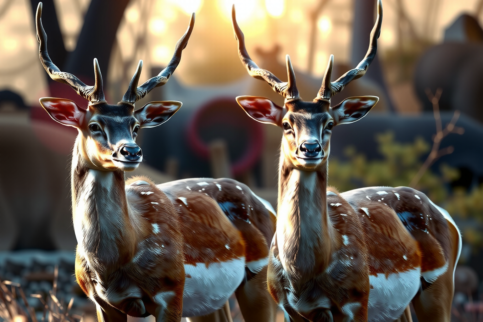Diferencias entre macho y hembra de gamo